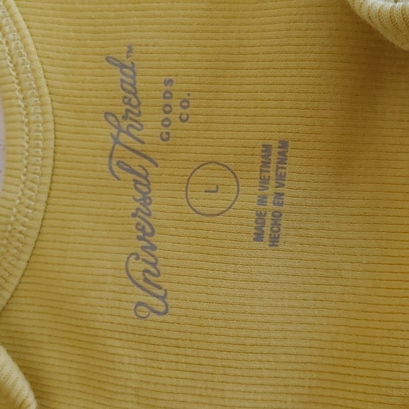 💚NWT Women's Frozen Lime Ribbed Knit Tank Top Size Large - Picture 6 of 6